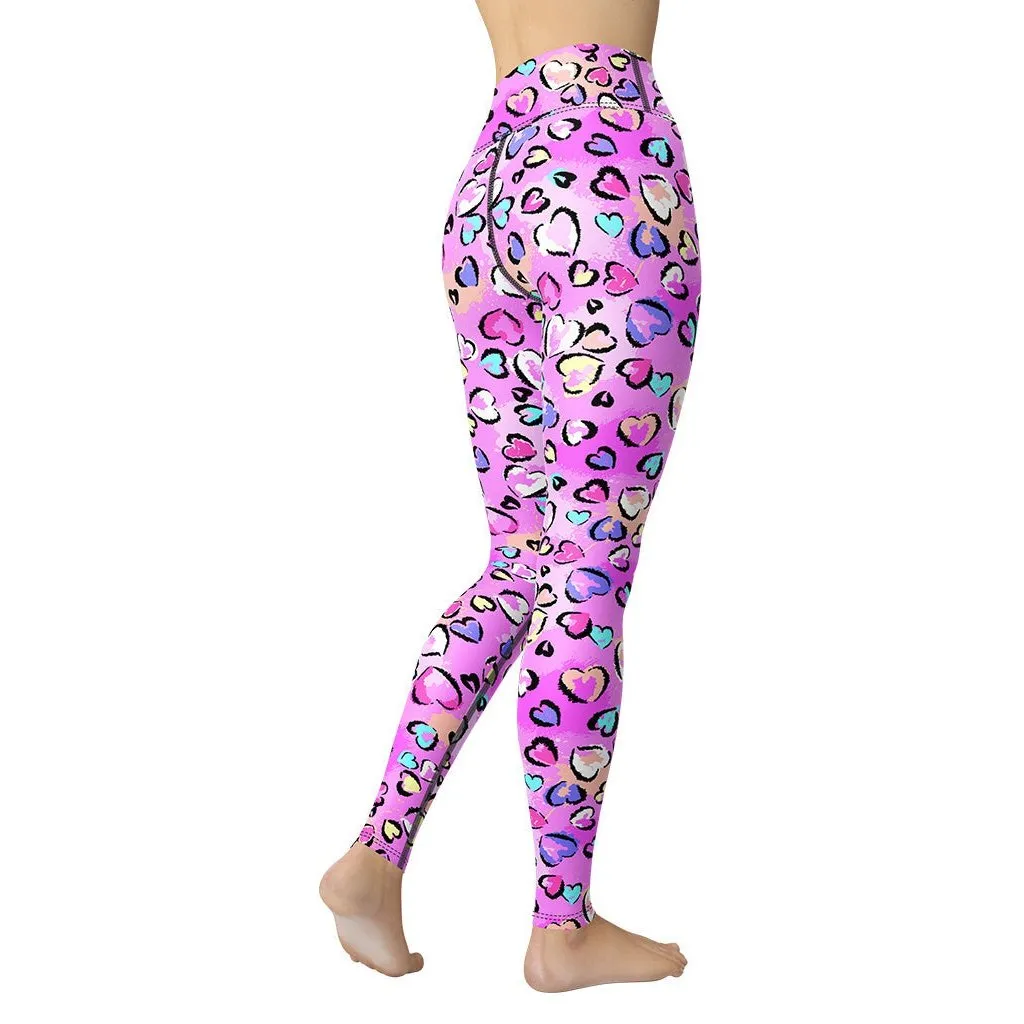 Artsy Heart Yoga Leggings