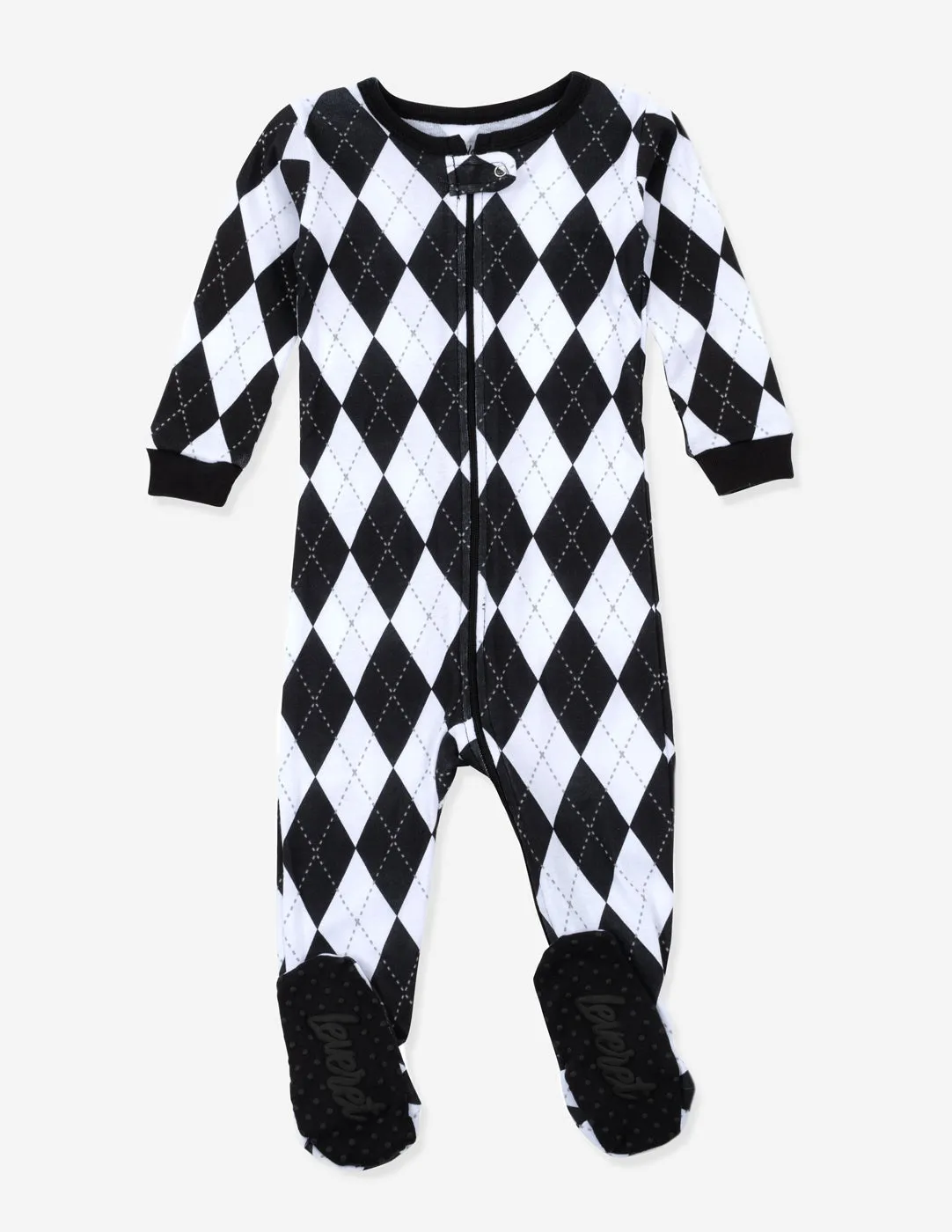 Black & White Plaid Matching Family Pajama Set