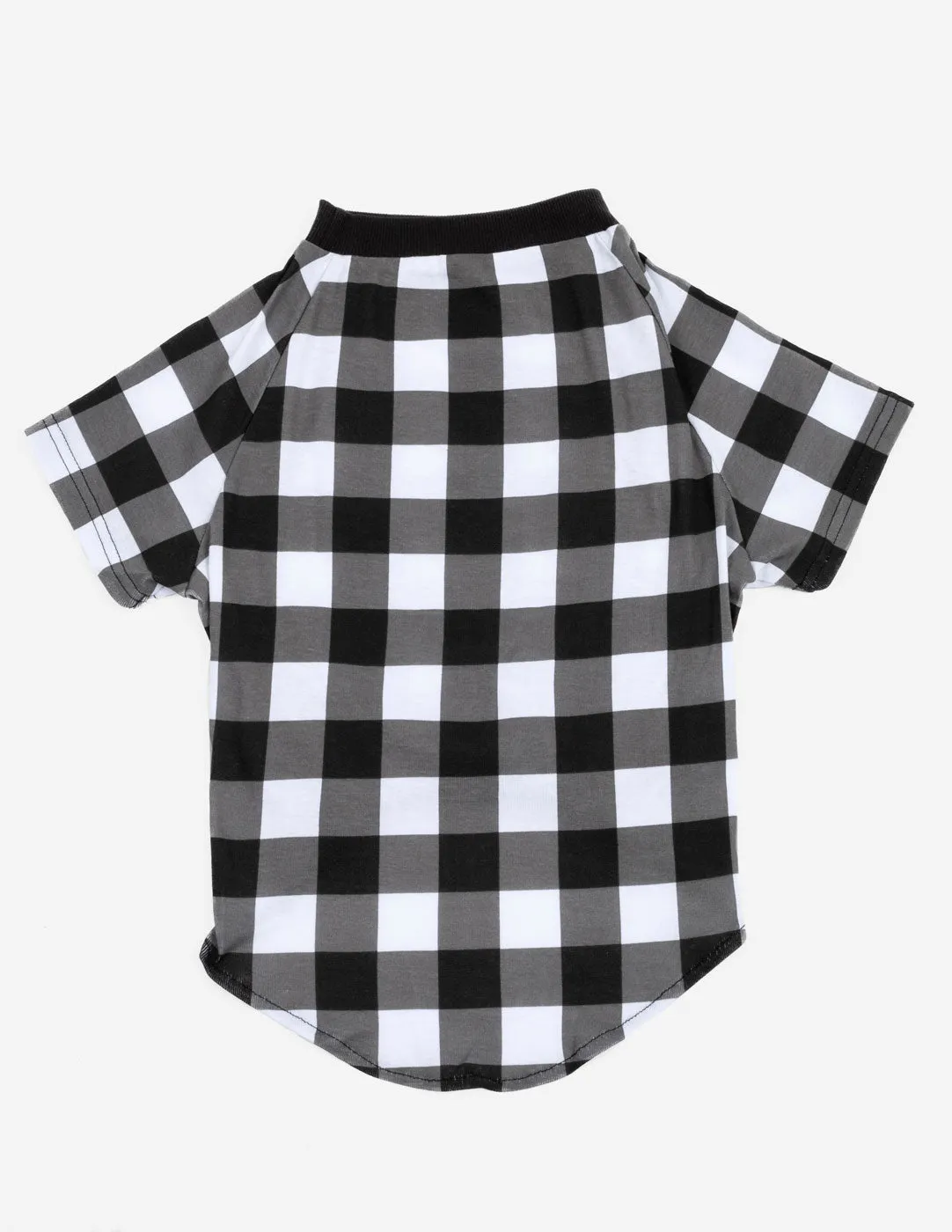 Black & White Plaid Matching Family Pajama Set