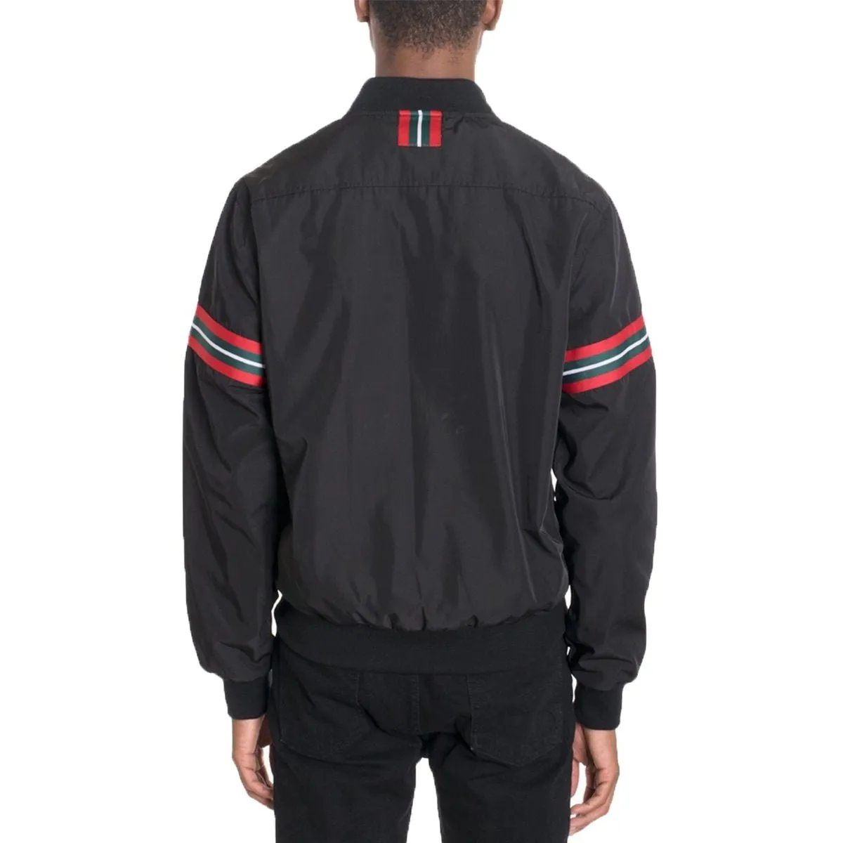 Black Dom Taped Bomber Jacket