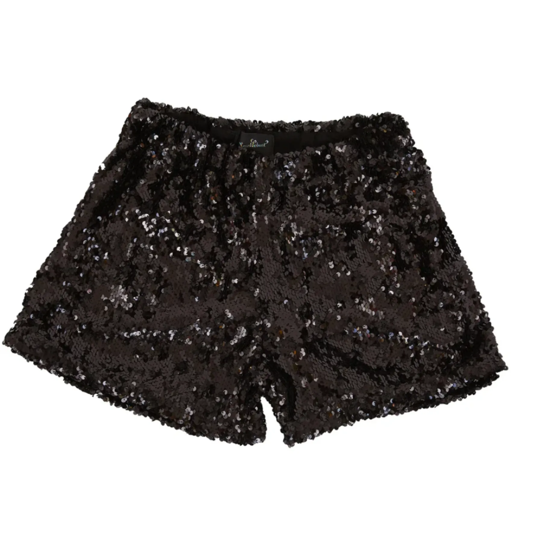 BLACK SEQUIN SHORTS