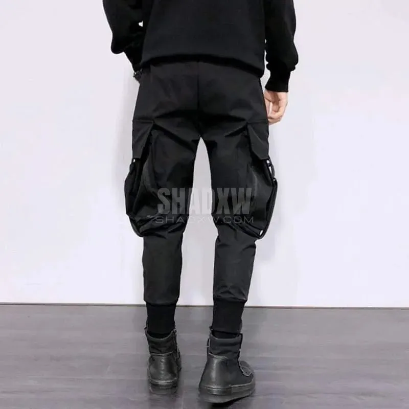 Black Slim Fit Cargo Pants