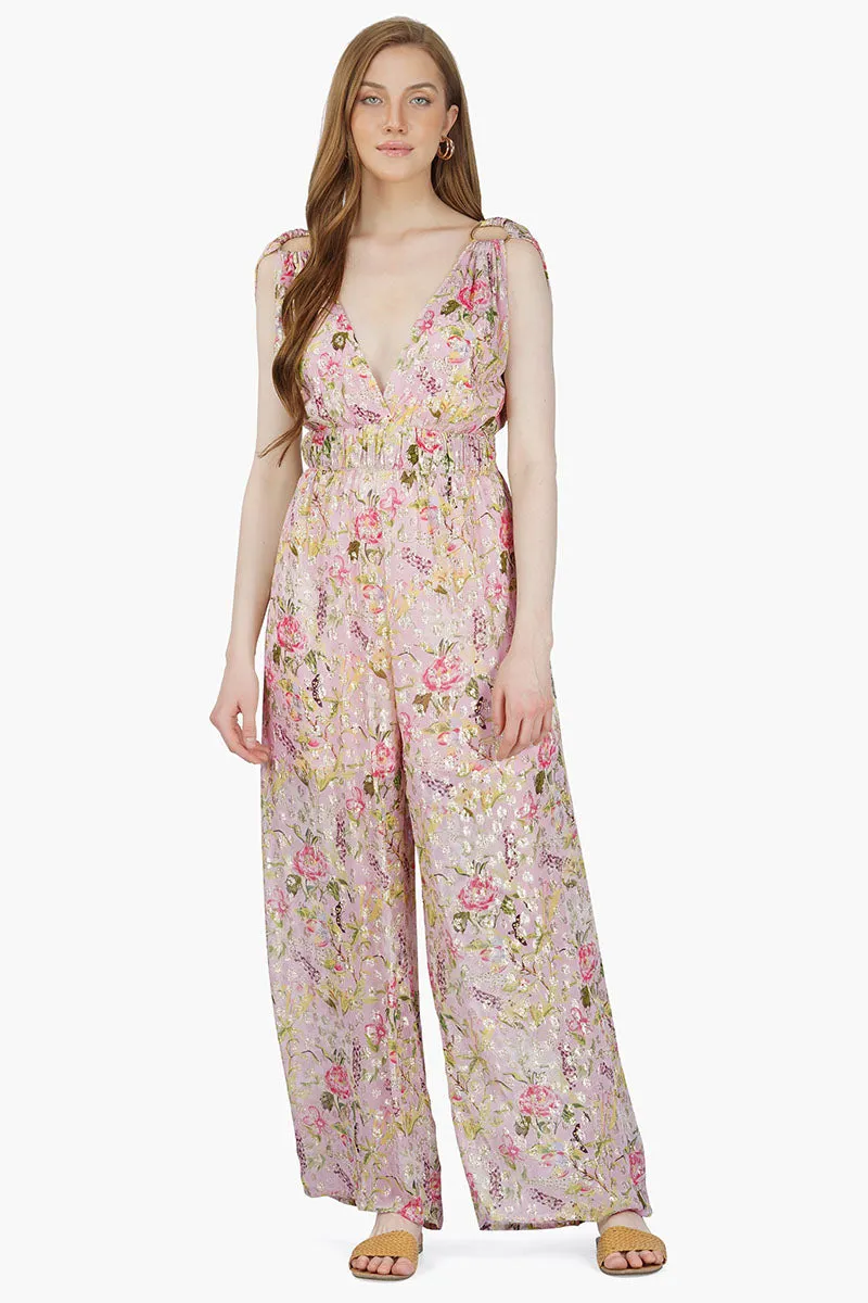 Blooming Dale Lurex Jumpsuit