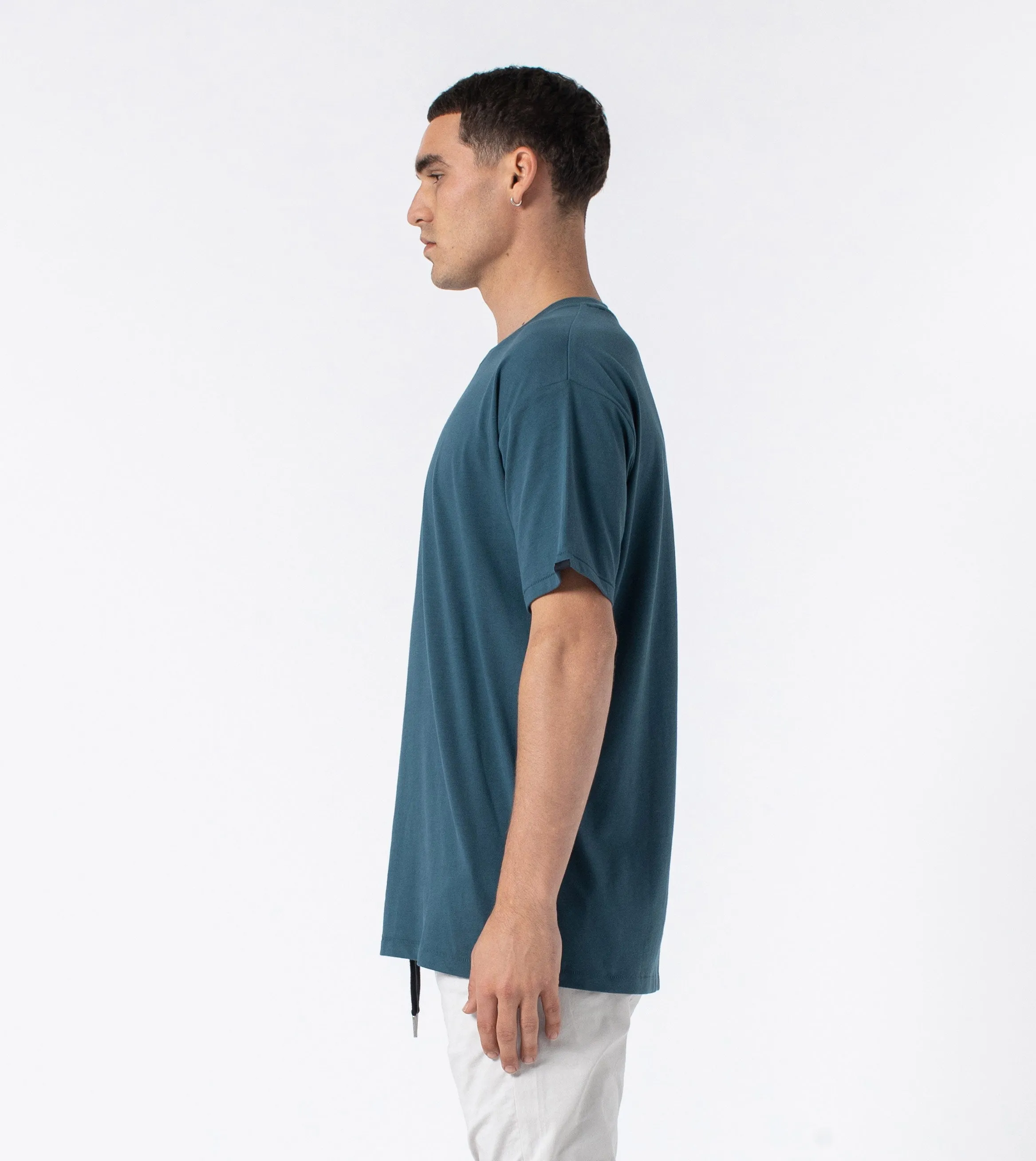 Box Tee Dk Aqua