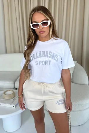 Calabasas Sport Embroidered T-Shirt and Shorts Co-ord