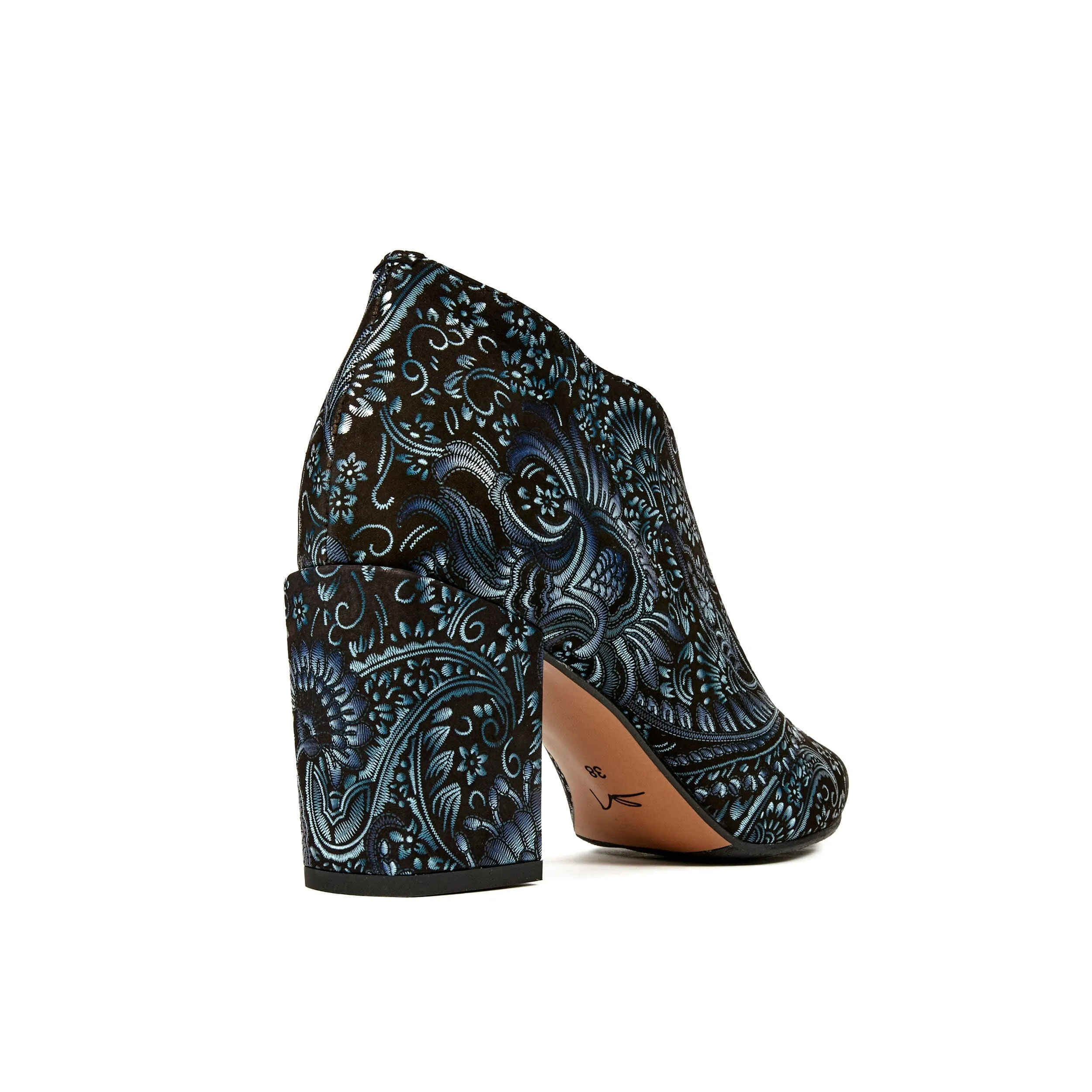 Charlotte - Black Blue Floral