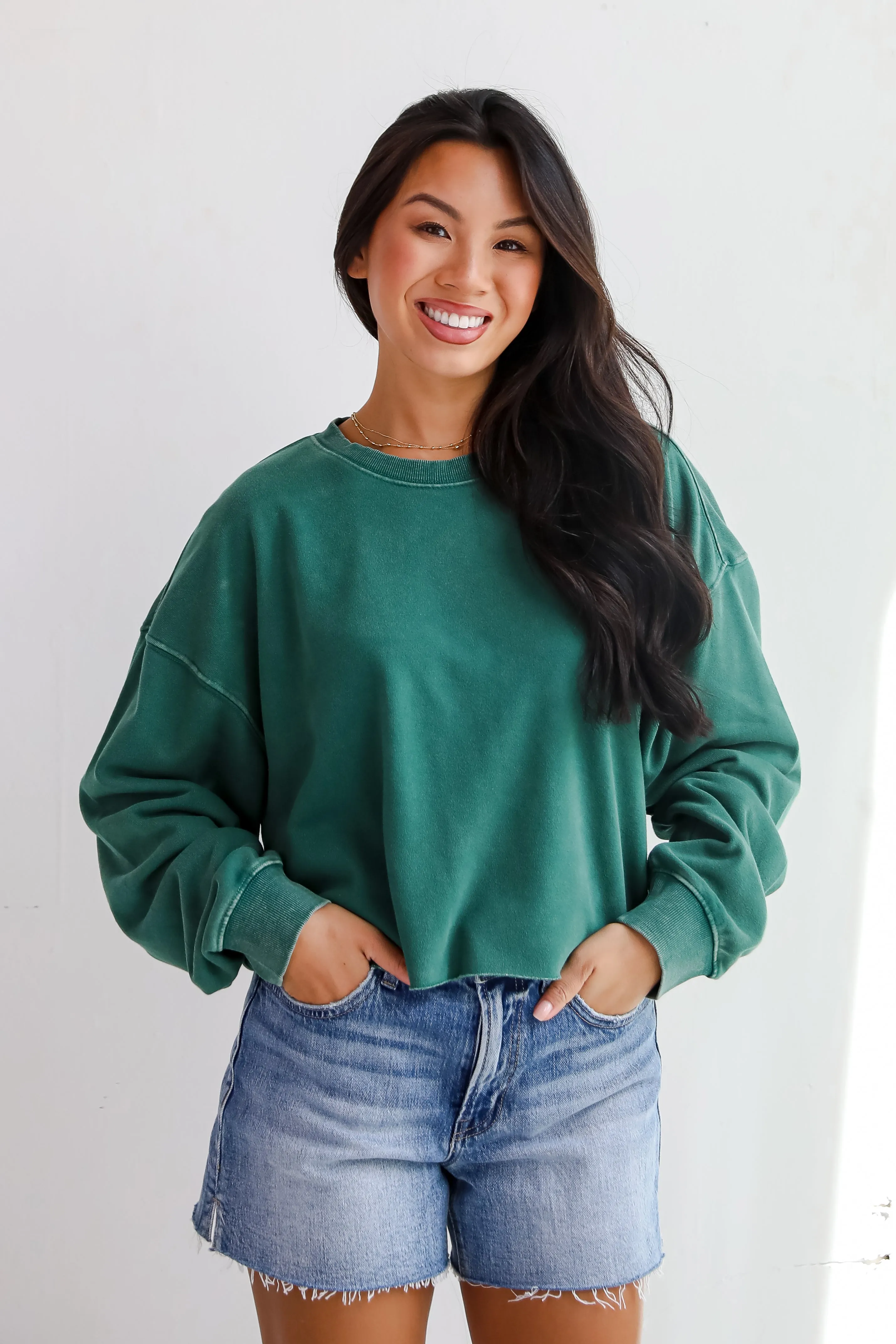 Chill Out Cropped Pullover - DU DEAL