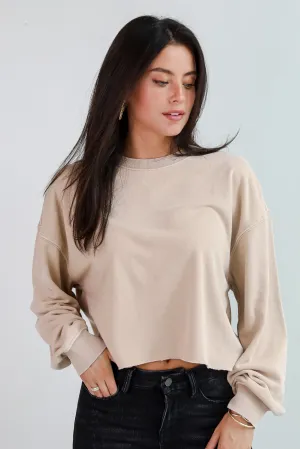 Chill Out Cropped Pullover - DU DEAL