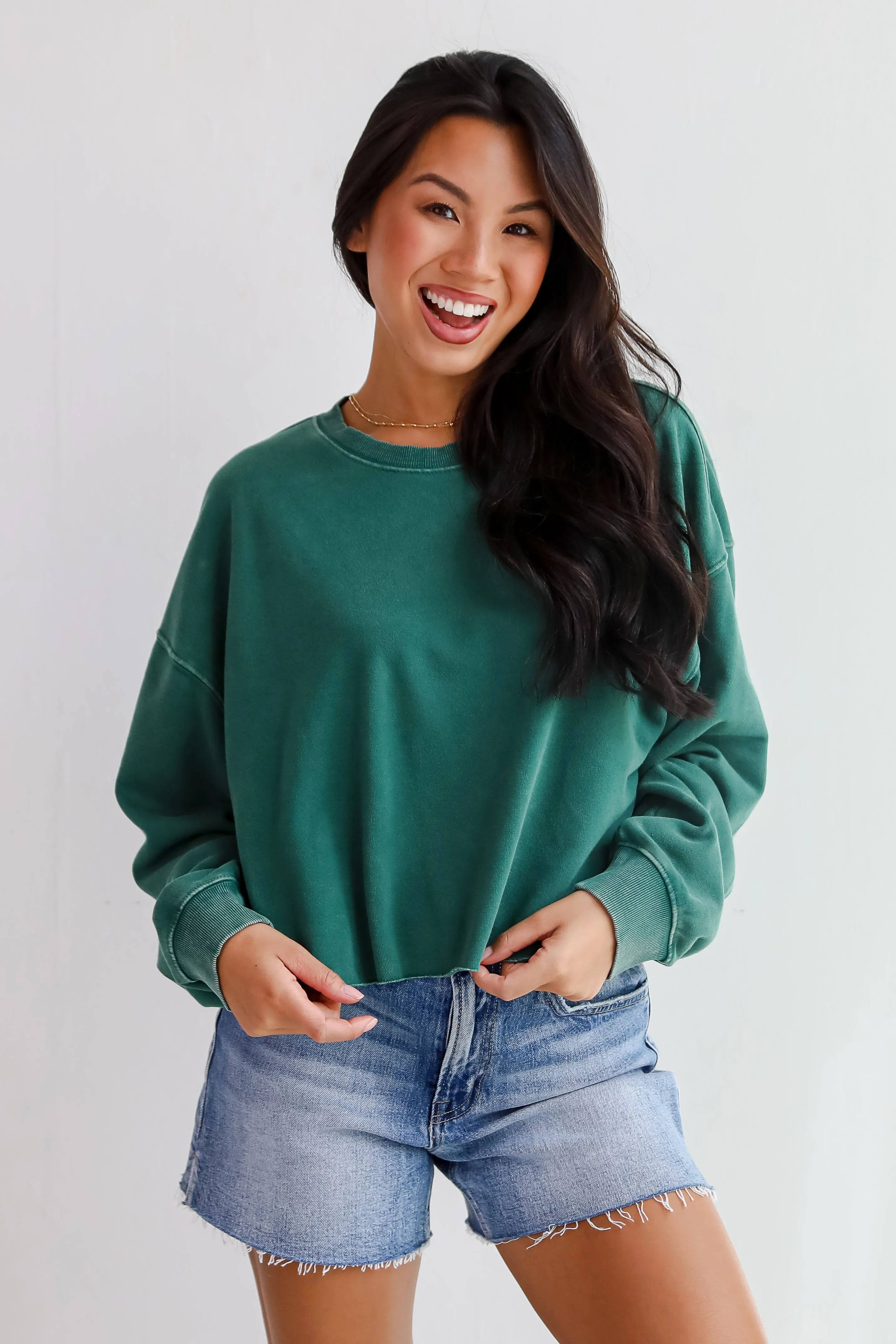 Chill Out Cropped Pullover - DU DEAL