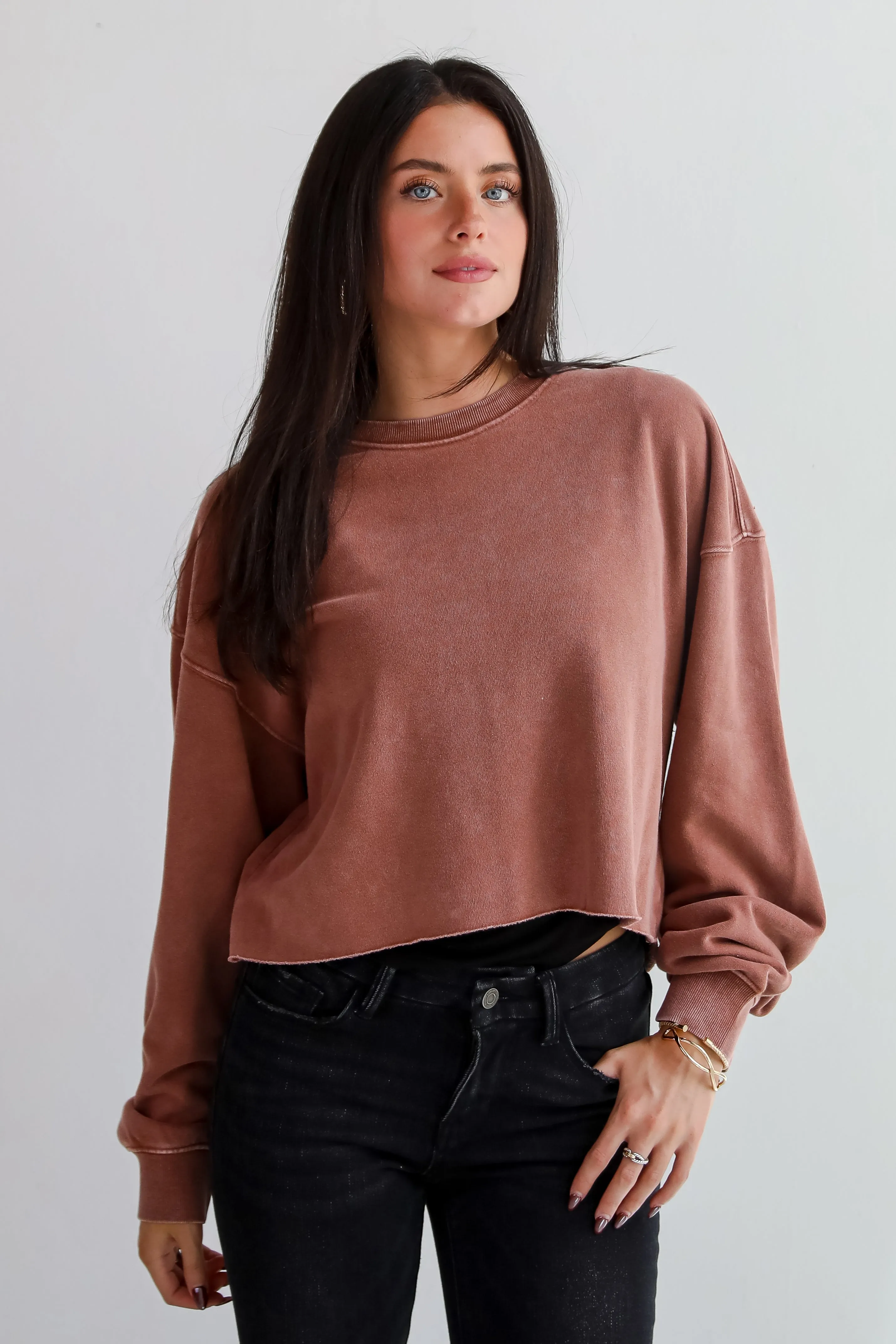 Chill Out Cropped Pullover - DU DEAL