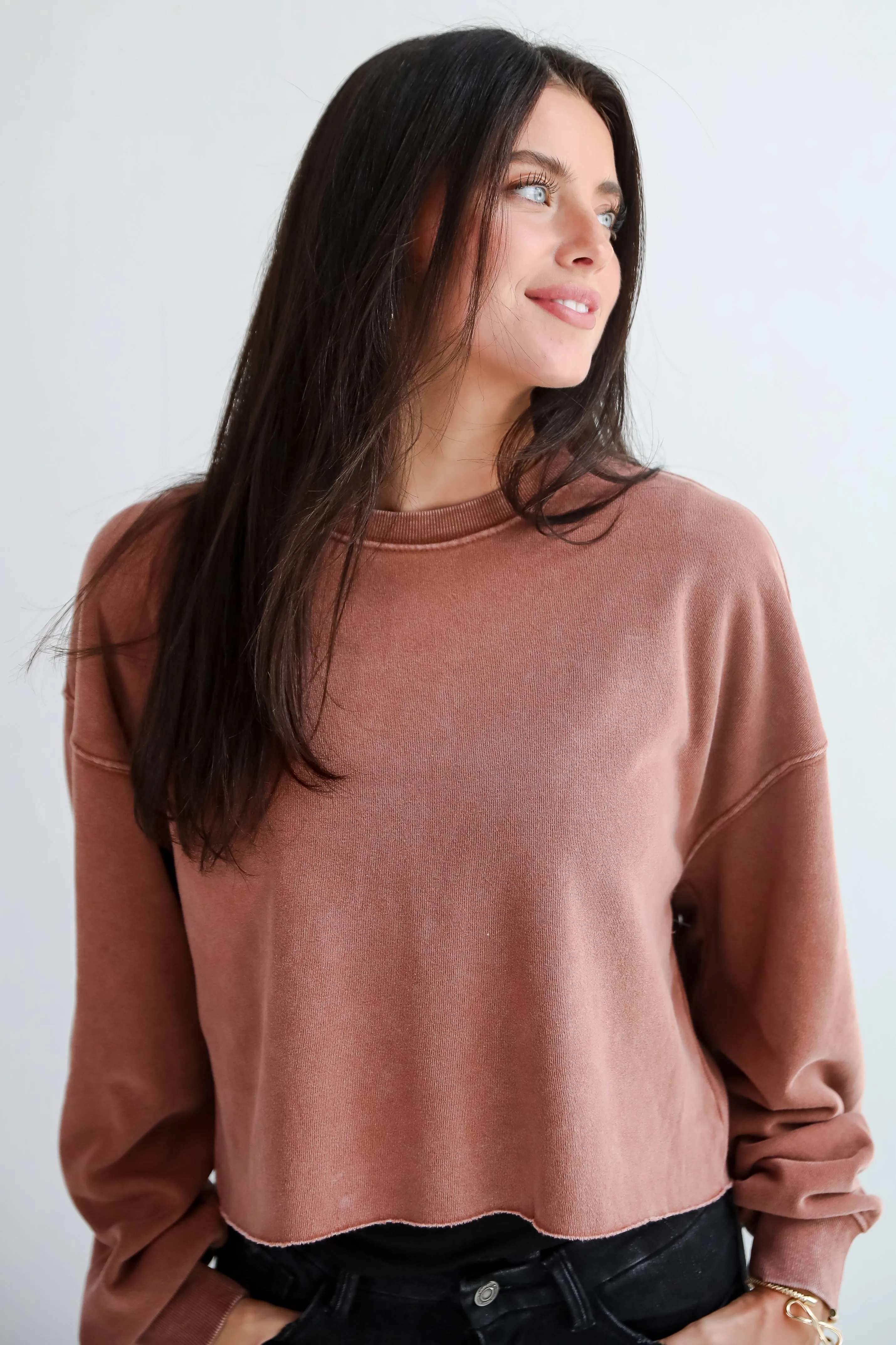 Chill Out Cropped Pullover - DU DEAL