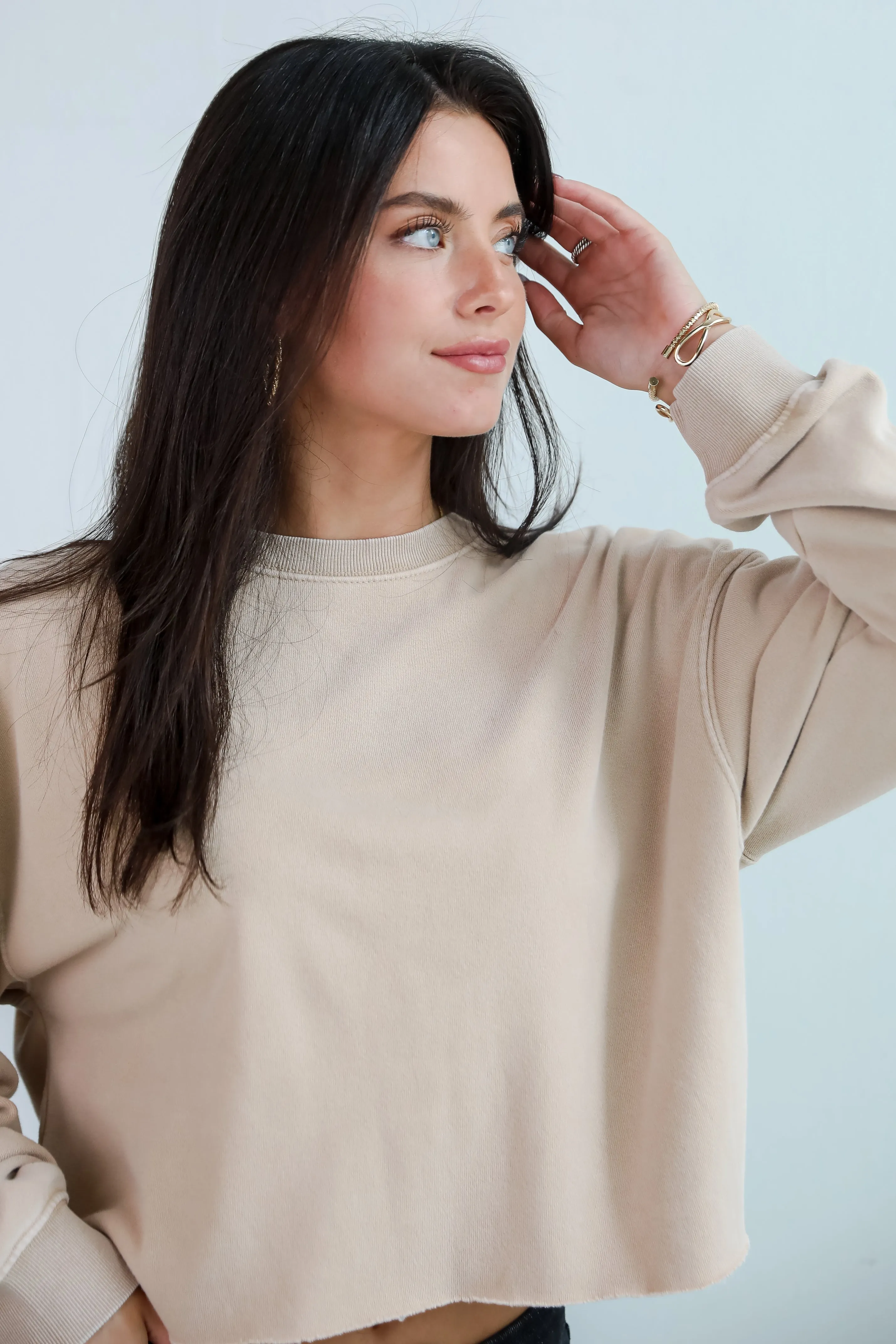 Chill Out Cropped Pullover - DU DEAL