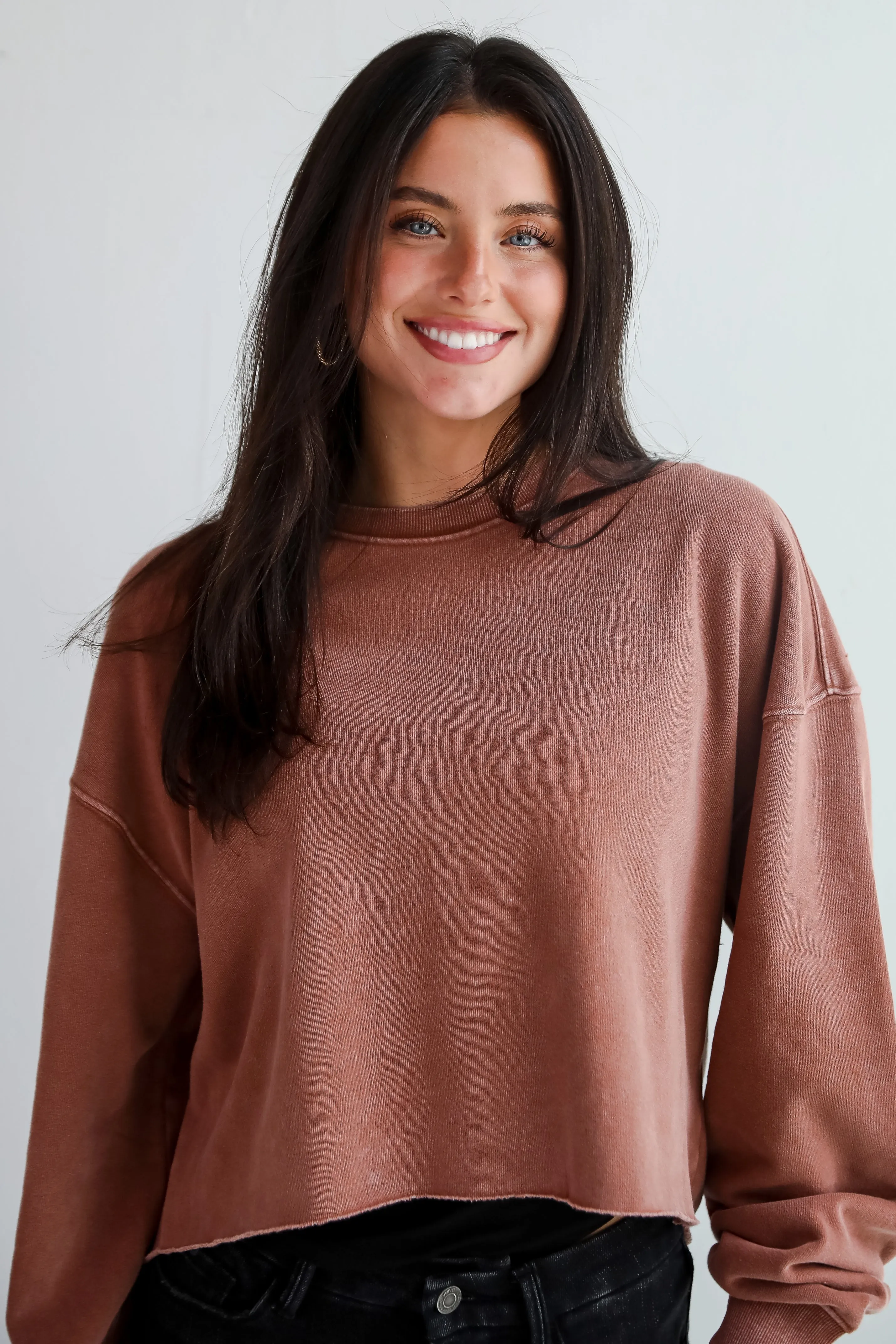 Chill Out Cropped Pullover - DU DEAL