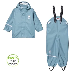 Classic Rain Suit Set - Smoke Blue - 2 Left Size 6-9 months & 9-10 years