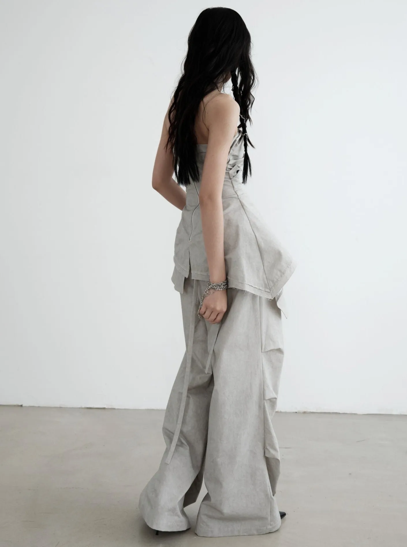 Cloud Cascade Ruffled Palazzo Pants