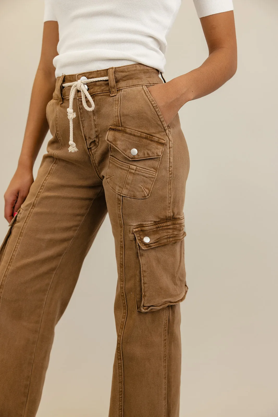 Colton High Rise Cargo Straight Pants