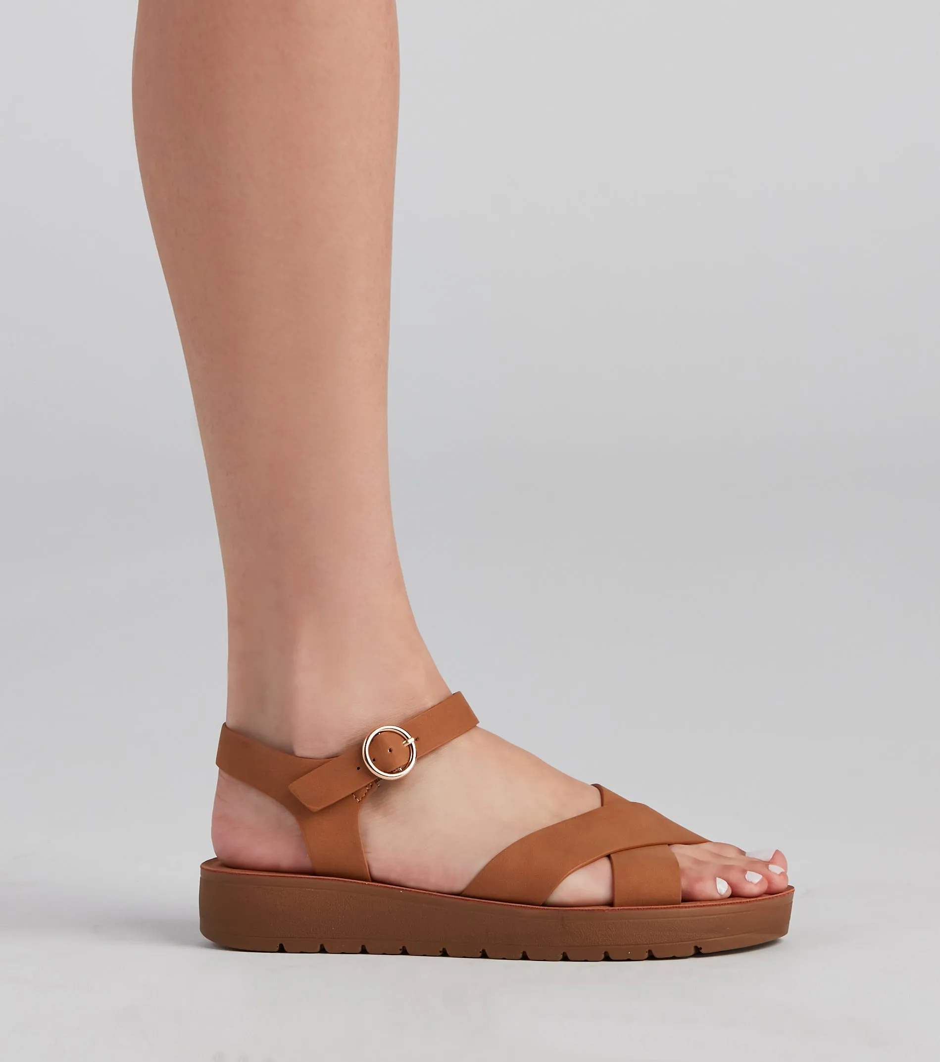 Comfort Level Criss-Cross Sandals