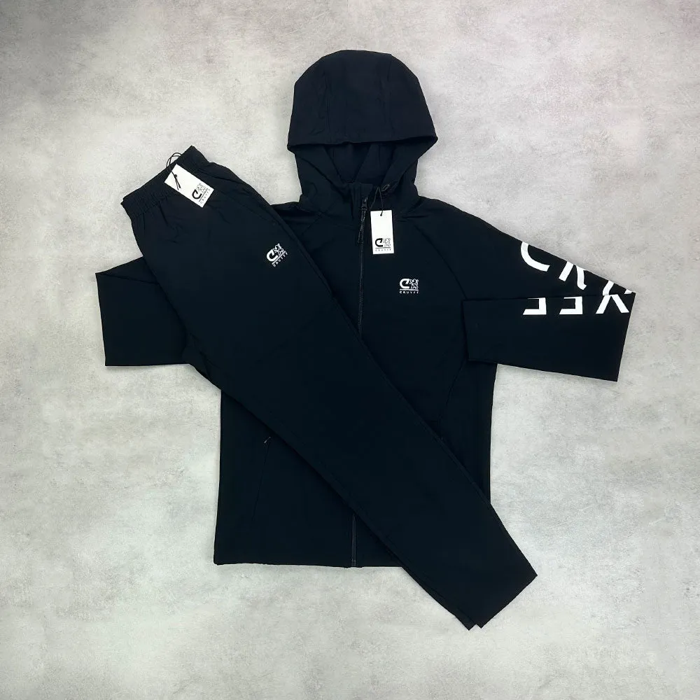 Cruyff Sports Windbreaker Tracksuit Set Black