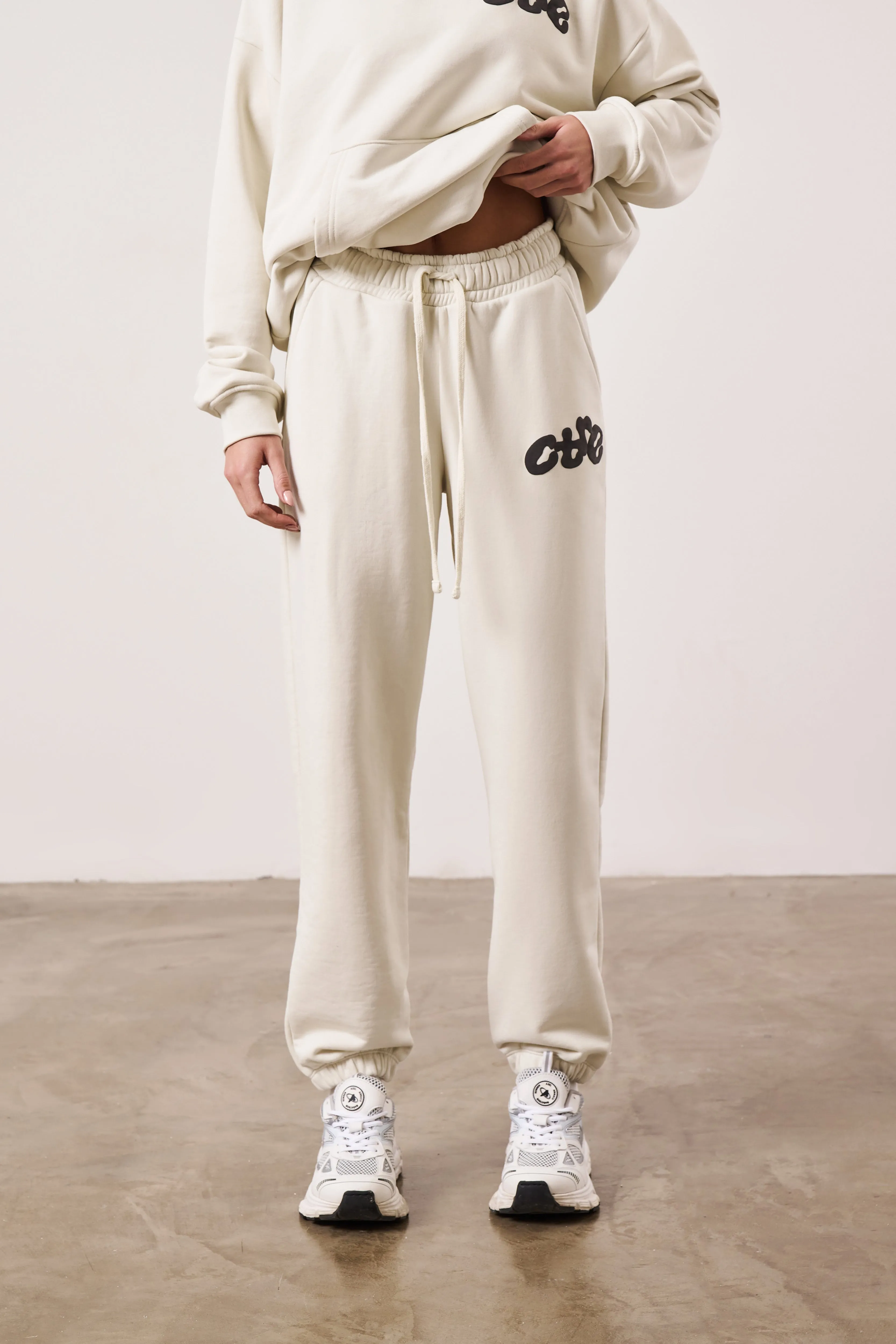 CTRE BUBBLE RELAXED JOGGERS - STONE