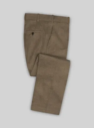 Dark Beige Corduroy Pants