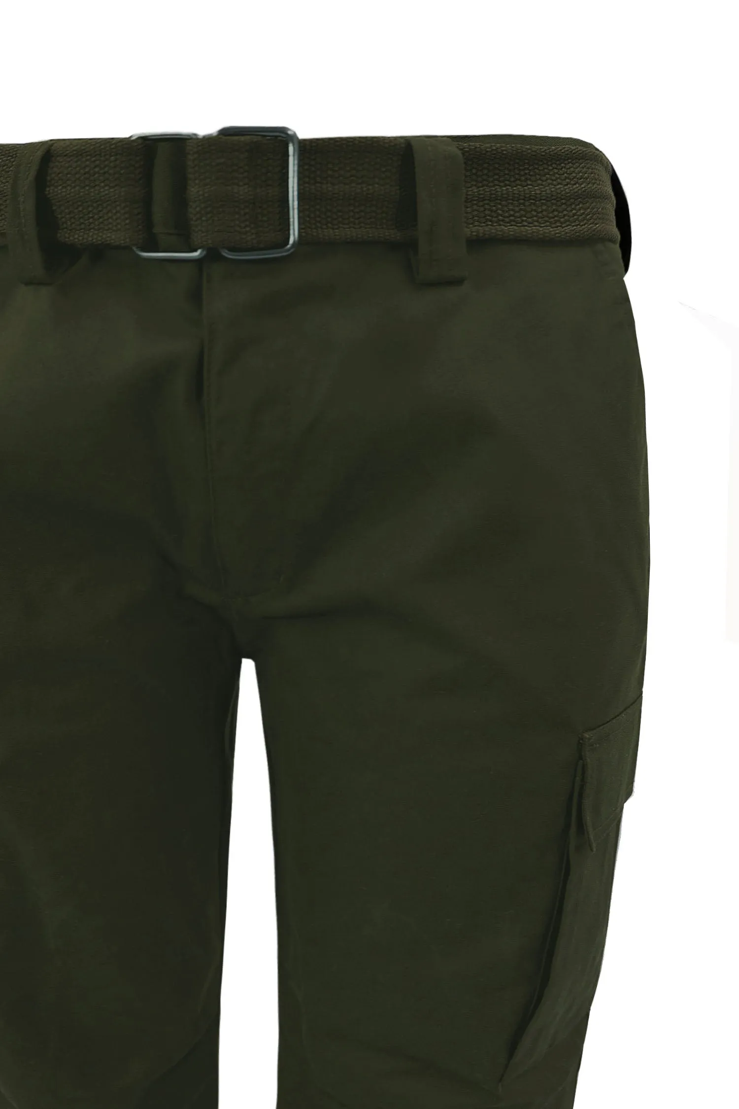 Essential Canvas Cargo Pants with Belt (New Colorway)