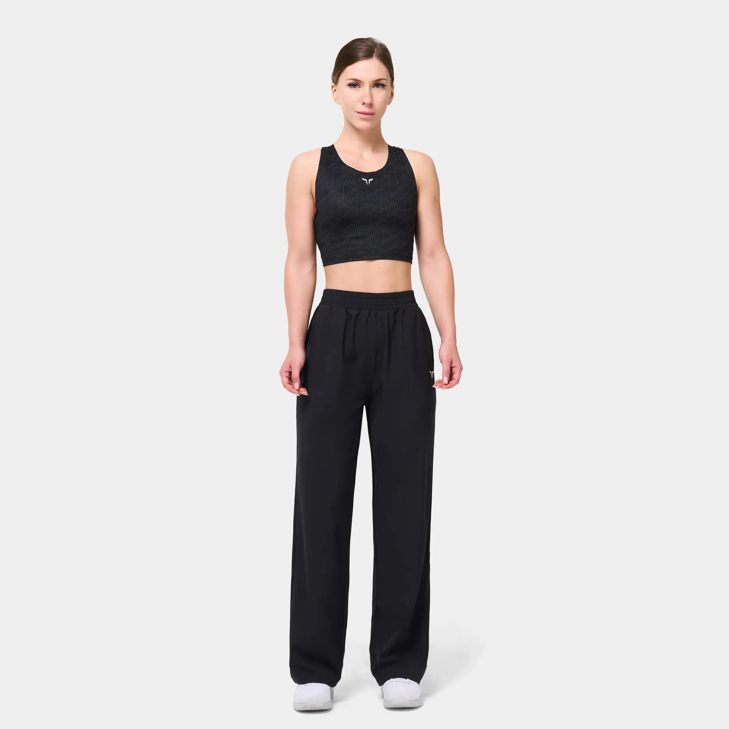 Essential Relaxed Woven Stretch Joggers - Black