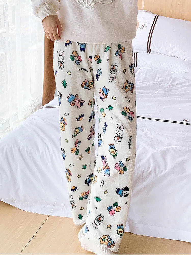 Flannel Flying Animals Pajama Pants