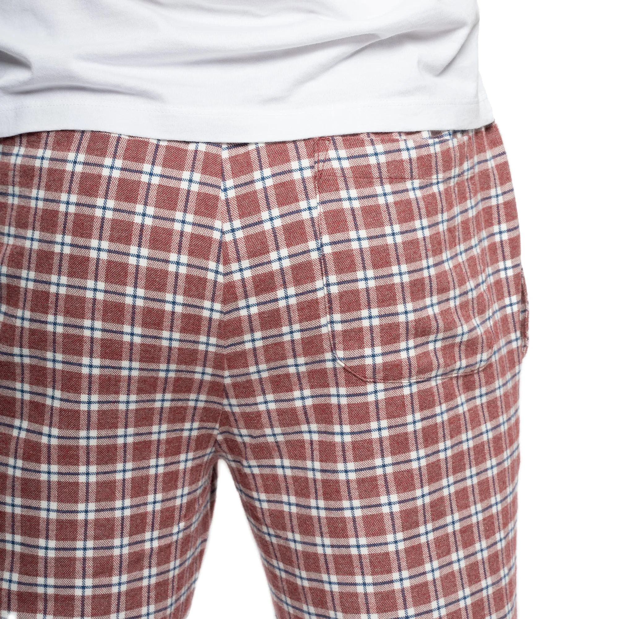 Flannel Pajama Pants - Red Windowpane