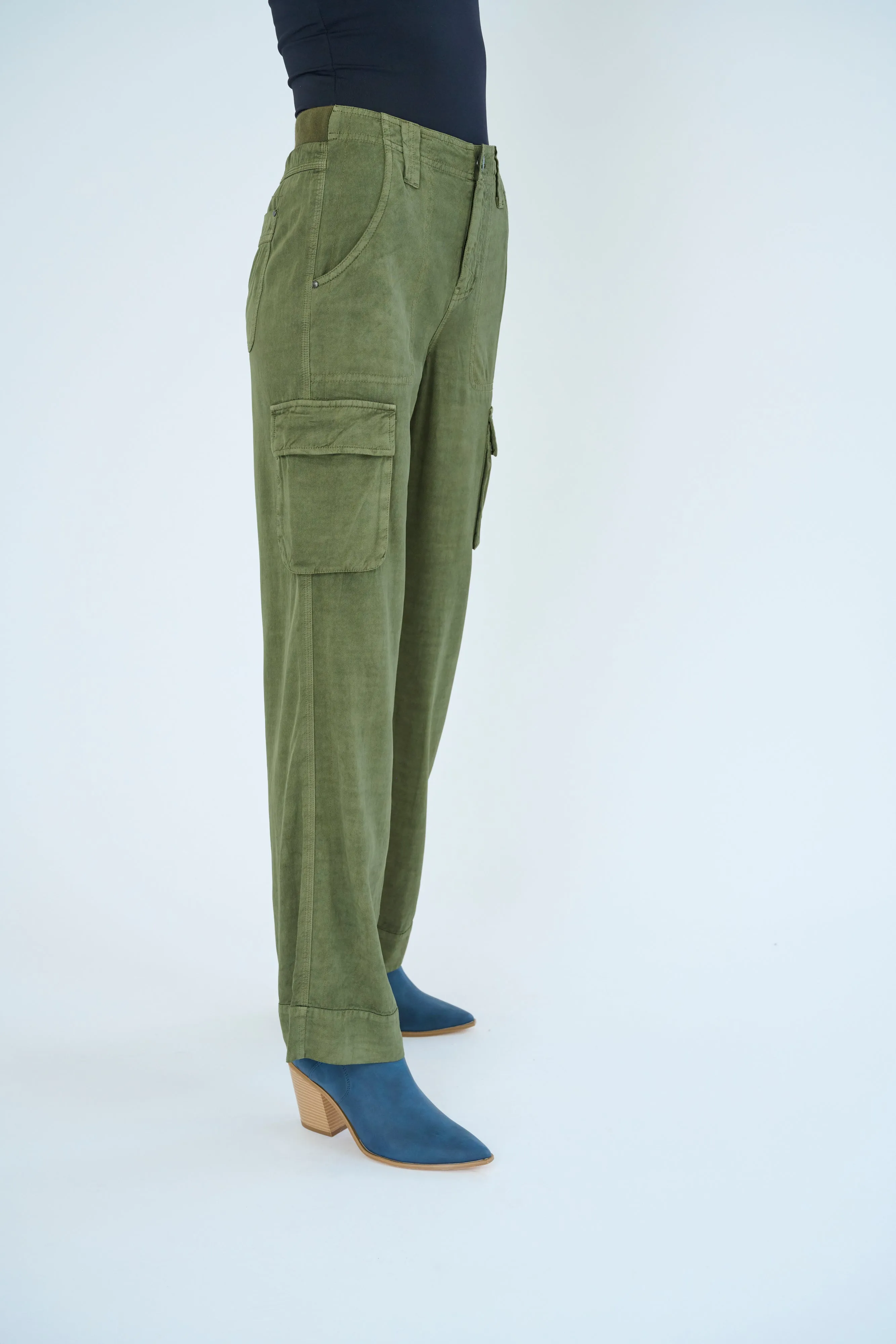 Gavyn Satin Twill Cargo Pant