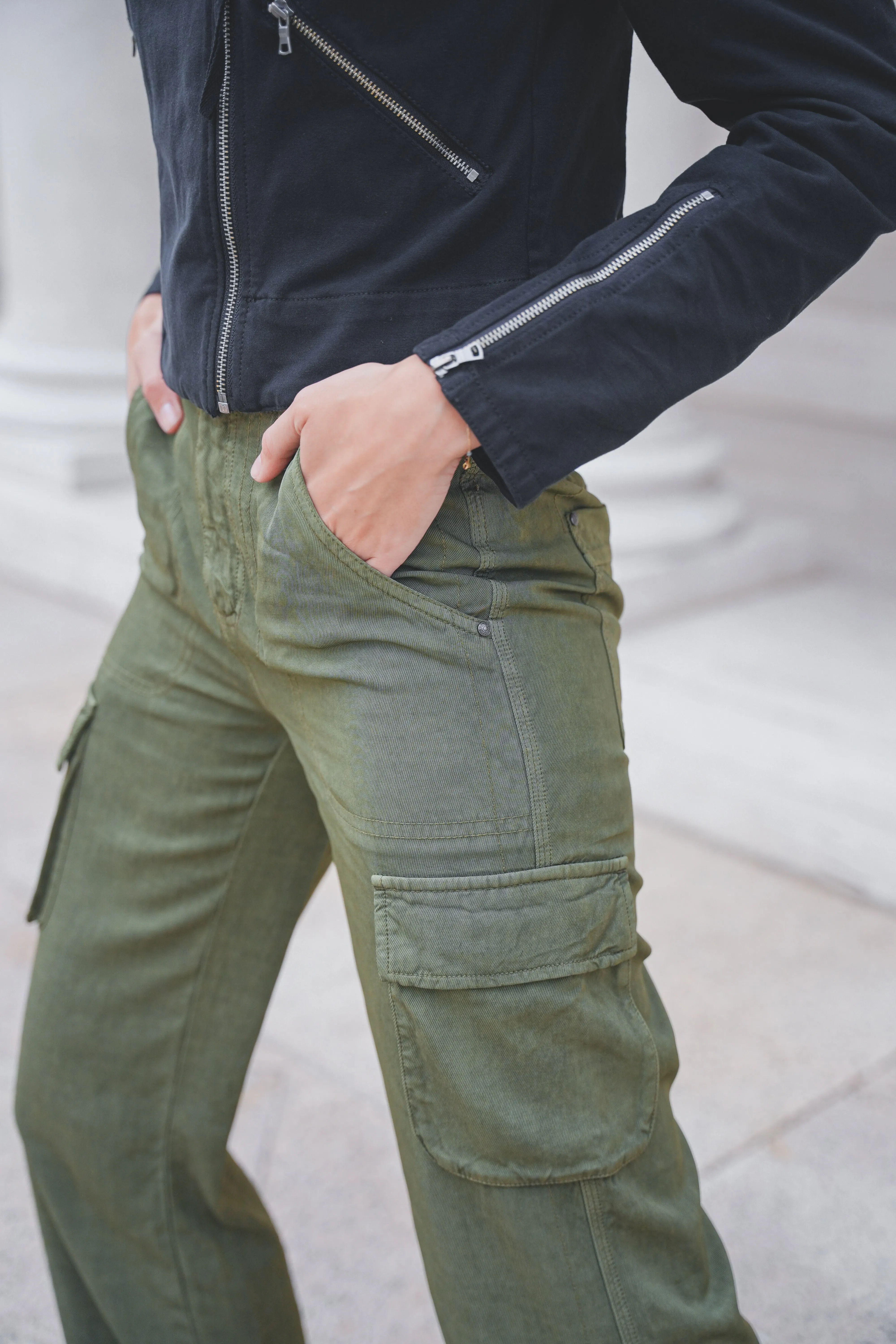 Gavyn Satin Twill Cargo Pant