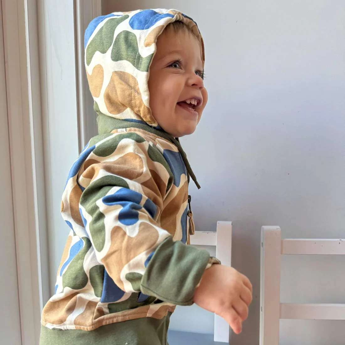 Geggamoja® Terazzo Jacket in Organic Cotton with Removable Hood