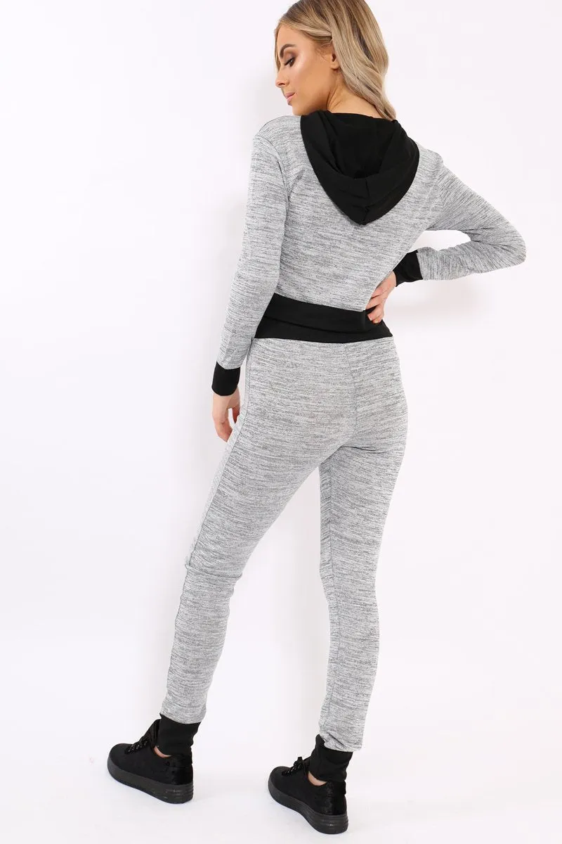 Grey Large Snake Applique Loungewear Set - Evie