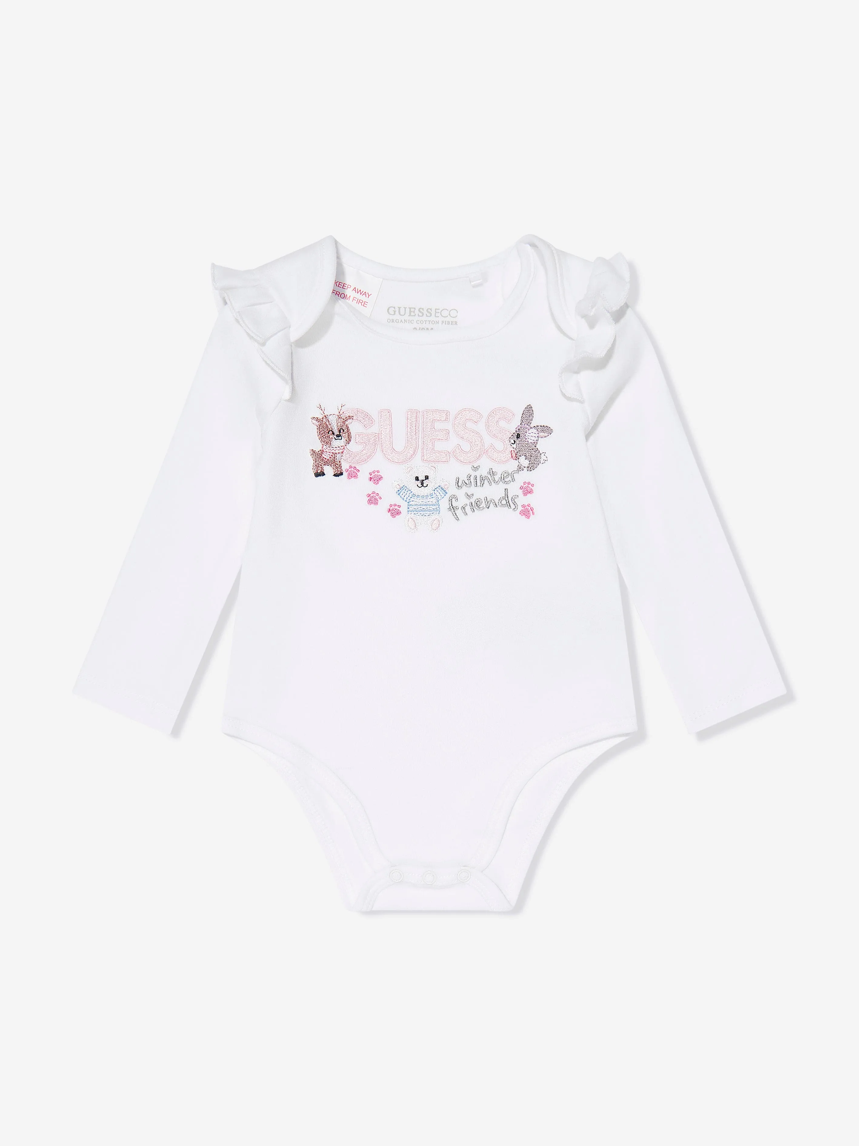 Guess Baby Girls Bodysuit And Pants Set in Multicolour