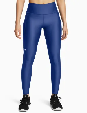 HeatGear No-Slip Waistband Full-Length Leggings - Tech Blue/White