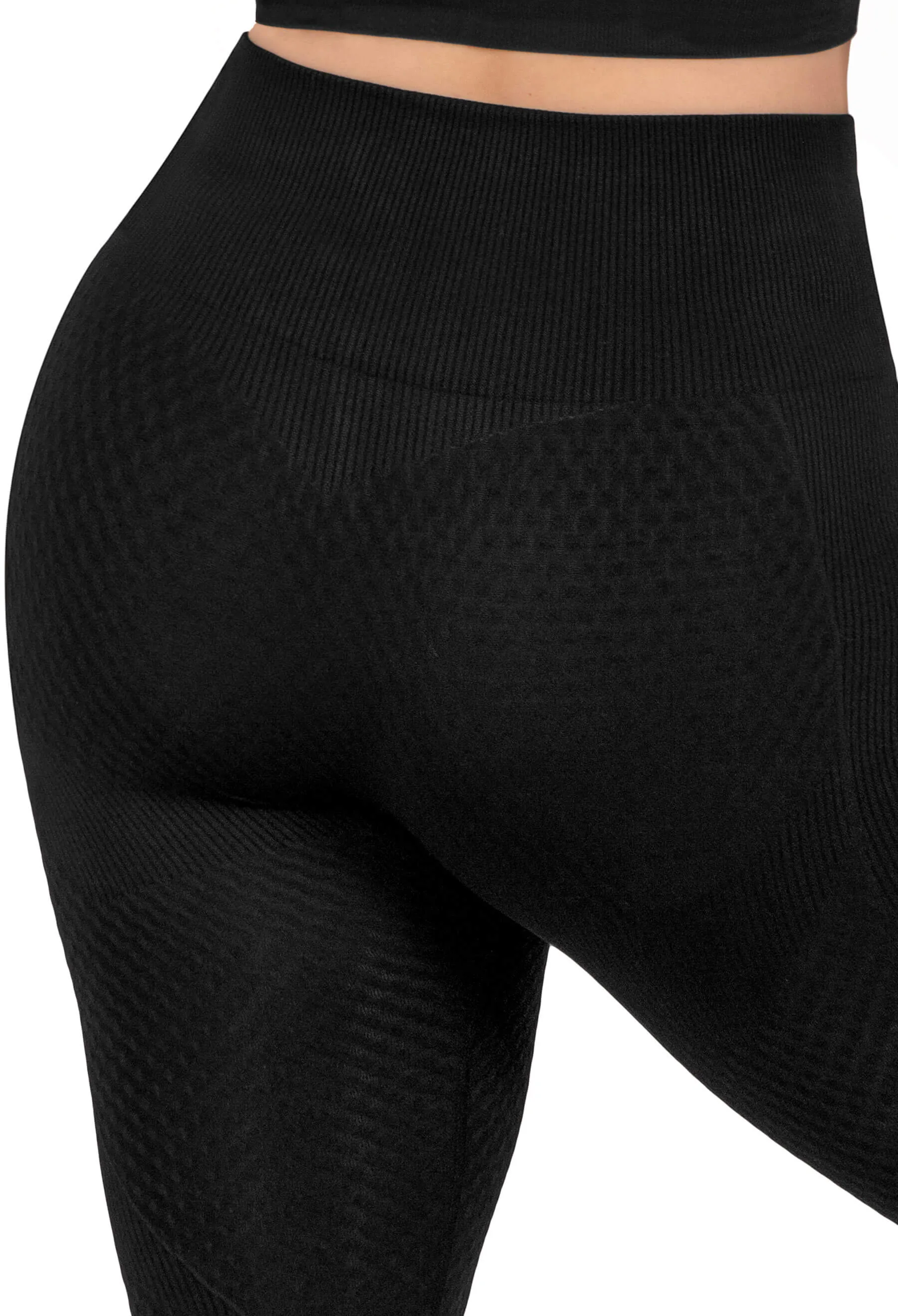 Honeycomb Contour Seamless Leggings - 2 Pack