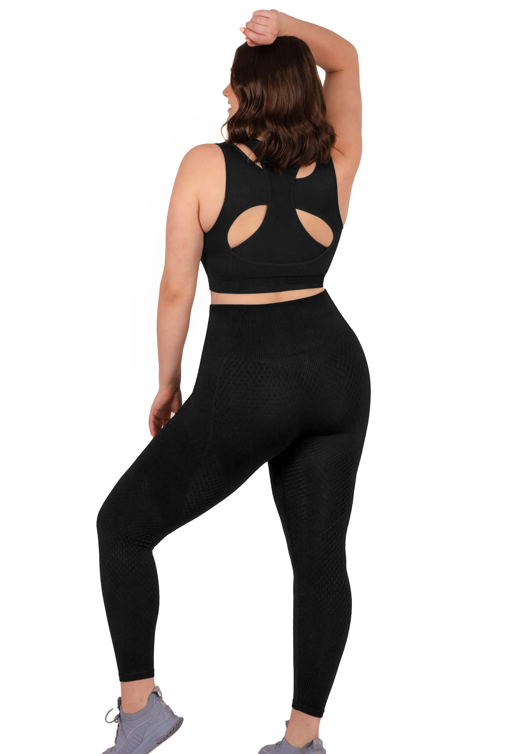 Honeycomb Contour Seamless Leggings - 2 Pack