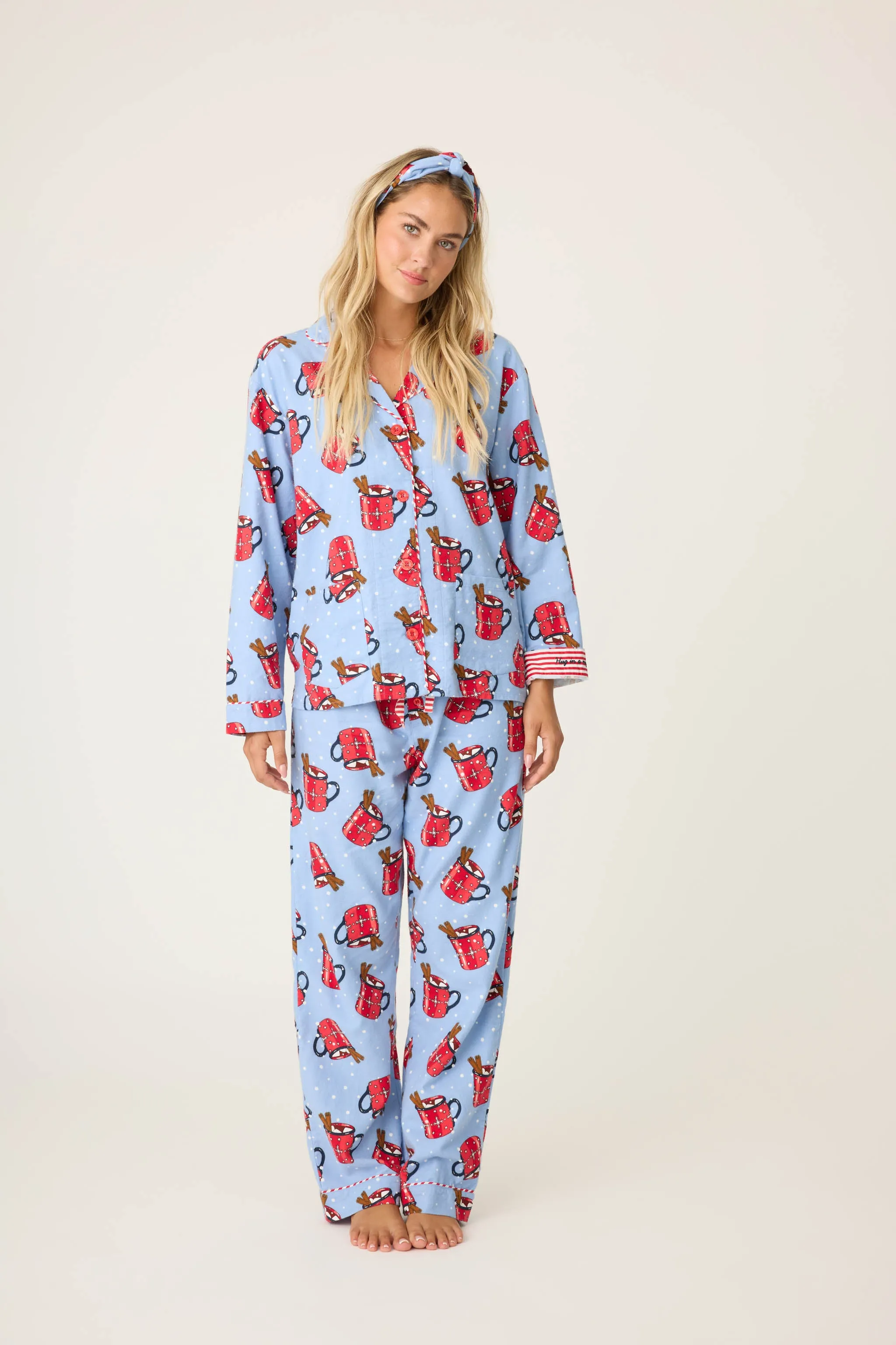 Hug In A Mug Flannel PJ Set