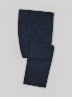 Italian Tavi Dark Blue Nailhead Flannel Pants