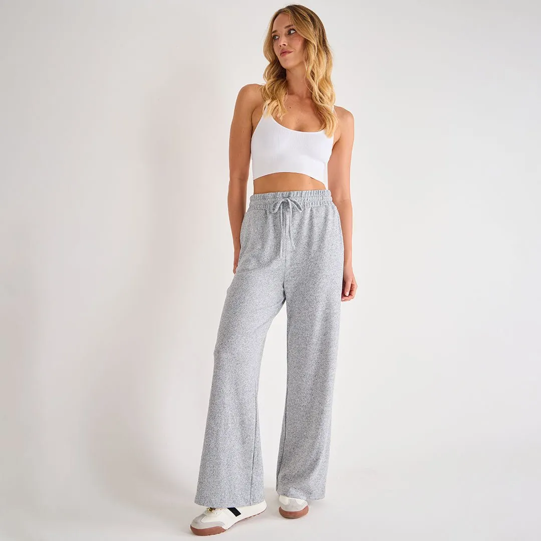 Ladies Brushed Marl Joggers