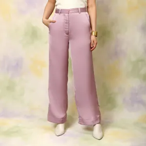 Mauve Flared Trousers