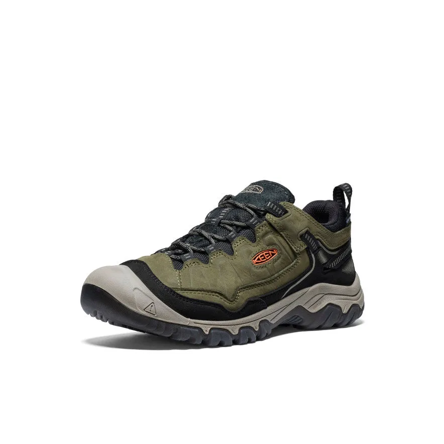 Men's Targhee IV Waterproof Hiking Shoe  |  Dark Olive/Gold Flame