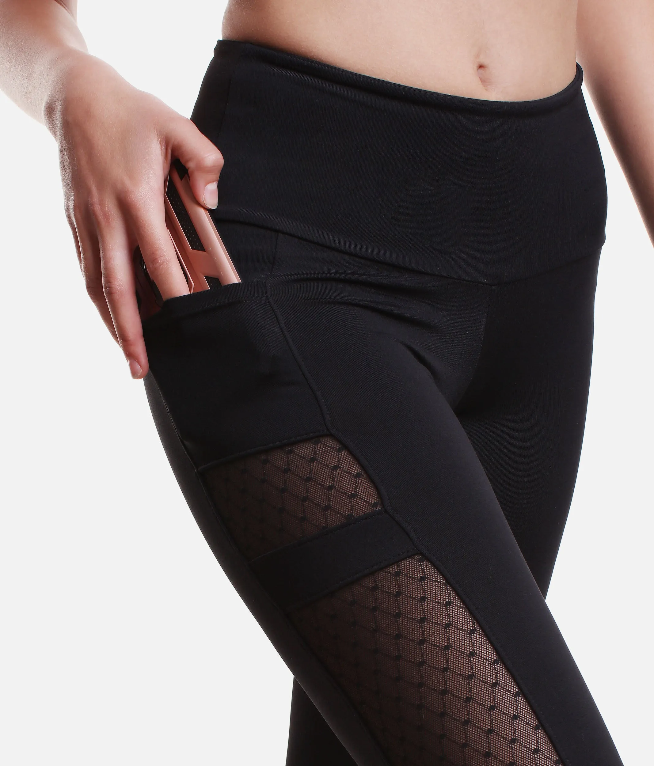 Mesh Inserts Dance Leggings - RDE1893