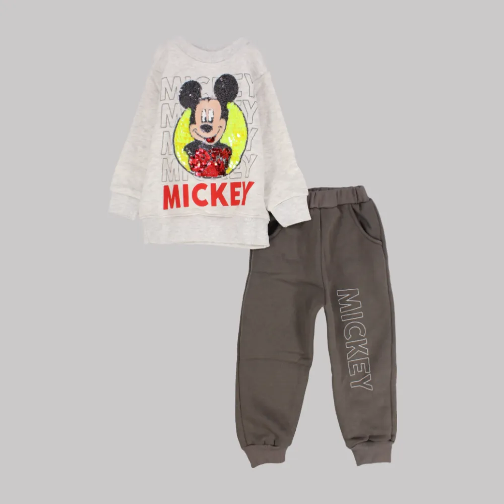 Mickey Mouse Long-Sleeved Fleeced Pajama