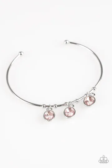 Paparazzi Accessories  - Sparkling Splendor #B253 Drawer 1/2 - Pink Bracelet