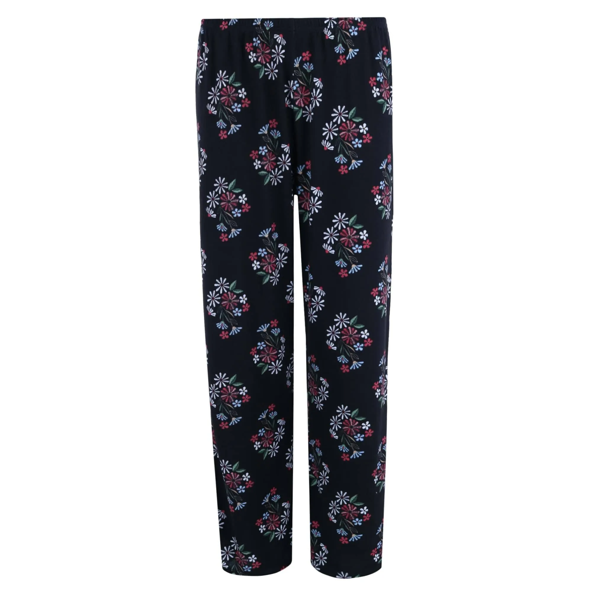 PJ Couture Women's Floral Notch PJ Pant Set