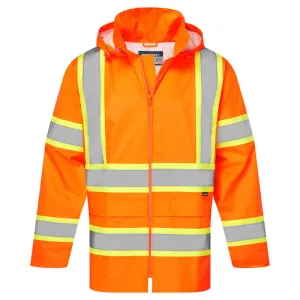 Portwest® Hi-Vis X Back Contrast Tape Rain Jacket - ANSI Class 3 - CA400