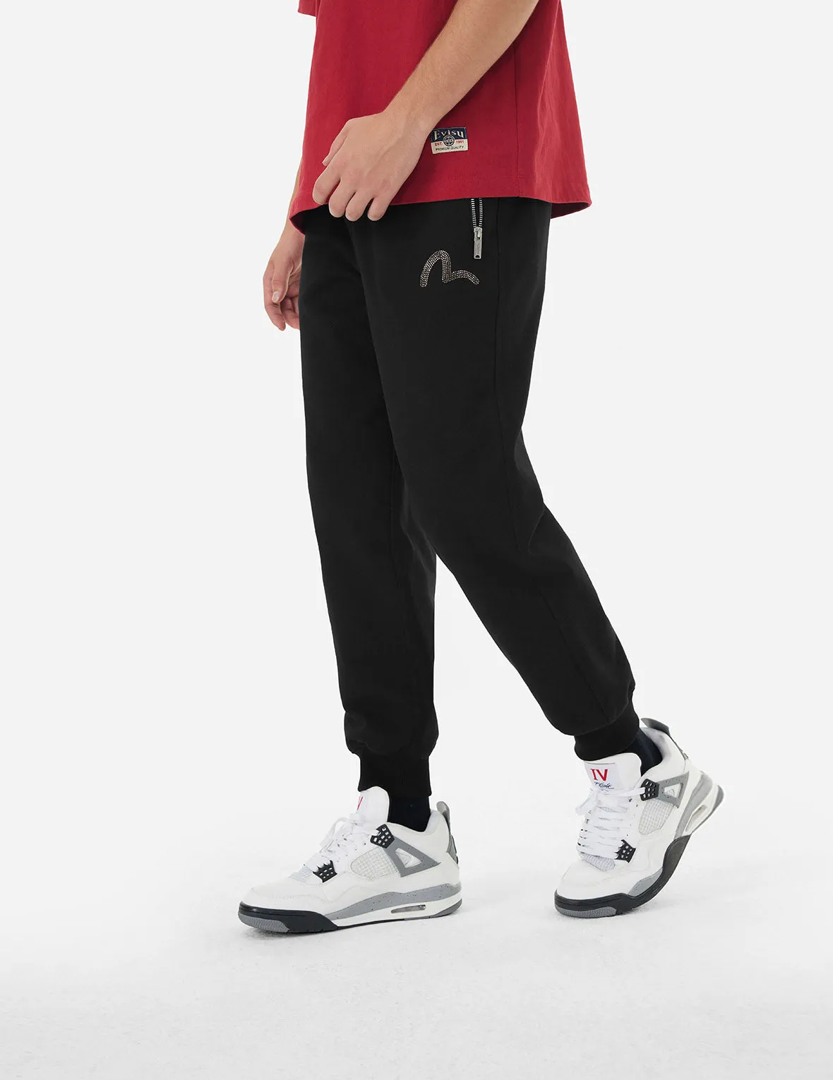 Rhinestone Seagull Relax Fit Sweatpants