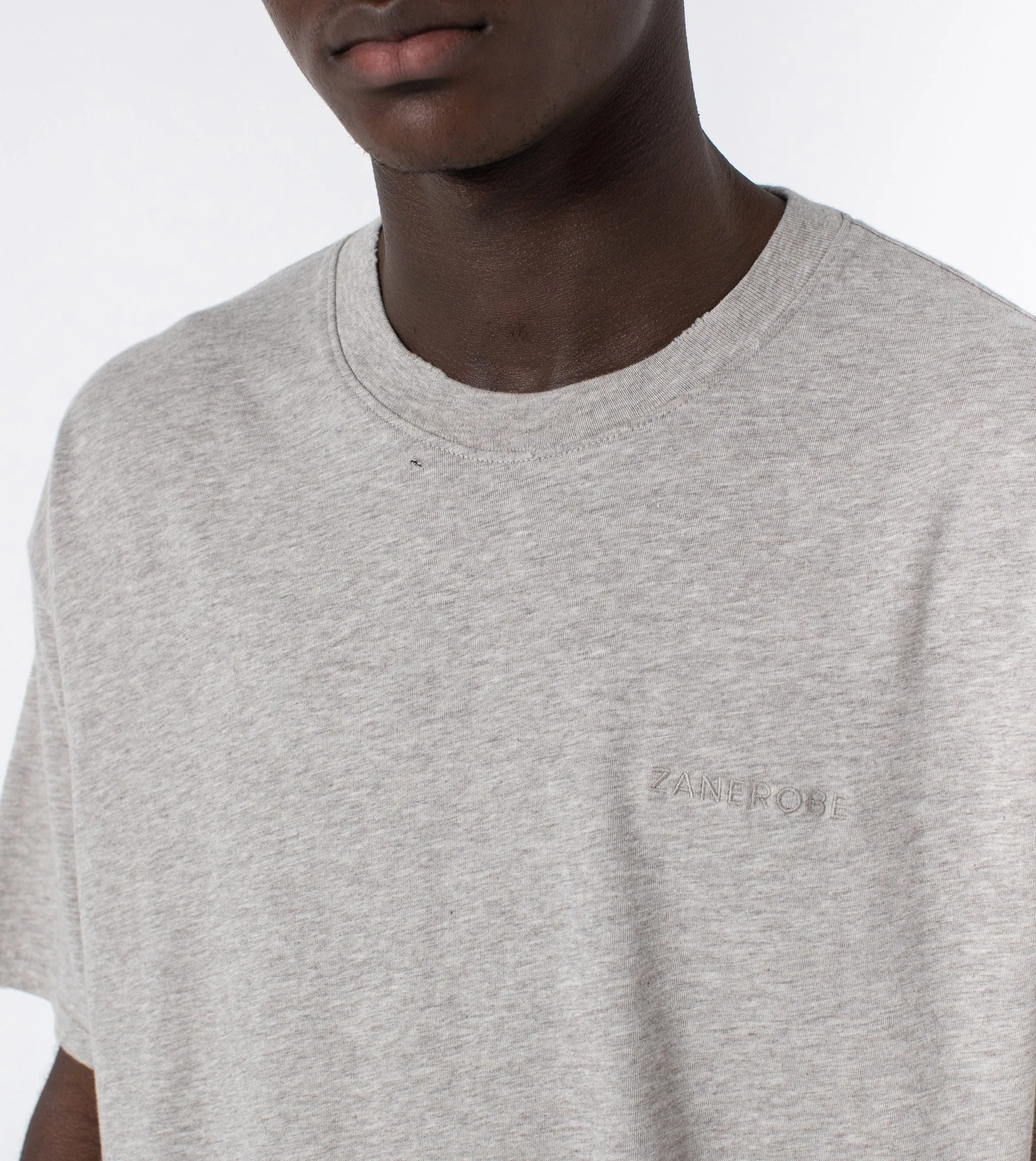 Ripped Box Tee Gravel