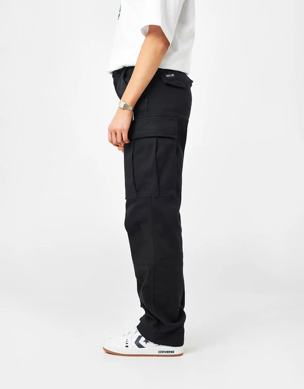 Route One Classic Cargo Pants - Black