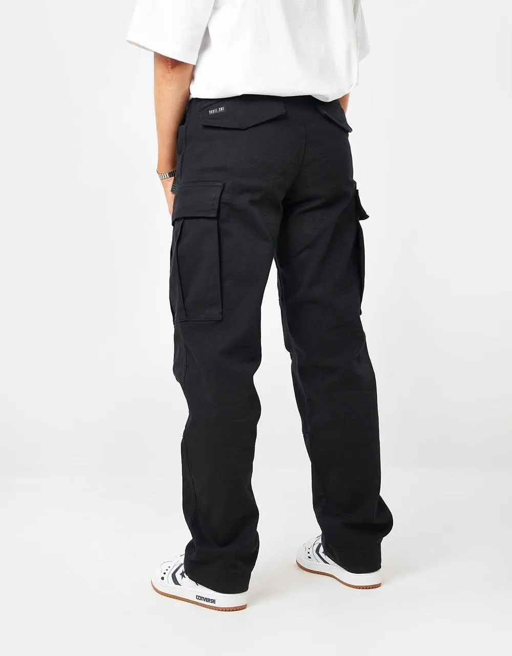 Route One Classic Cargo Pants - Black